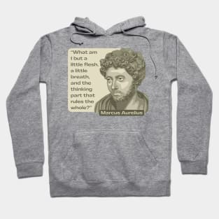 Marcus Aurelius Portrait and Quote Hoodie